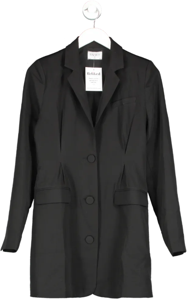 RNWY Black Blazer Dress UK M