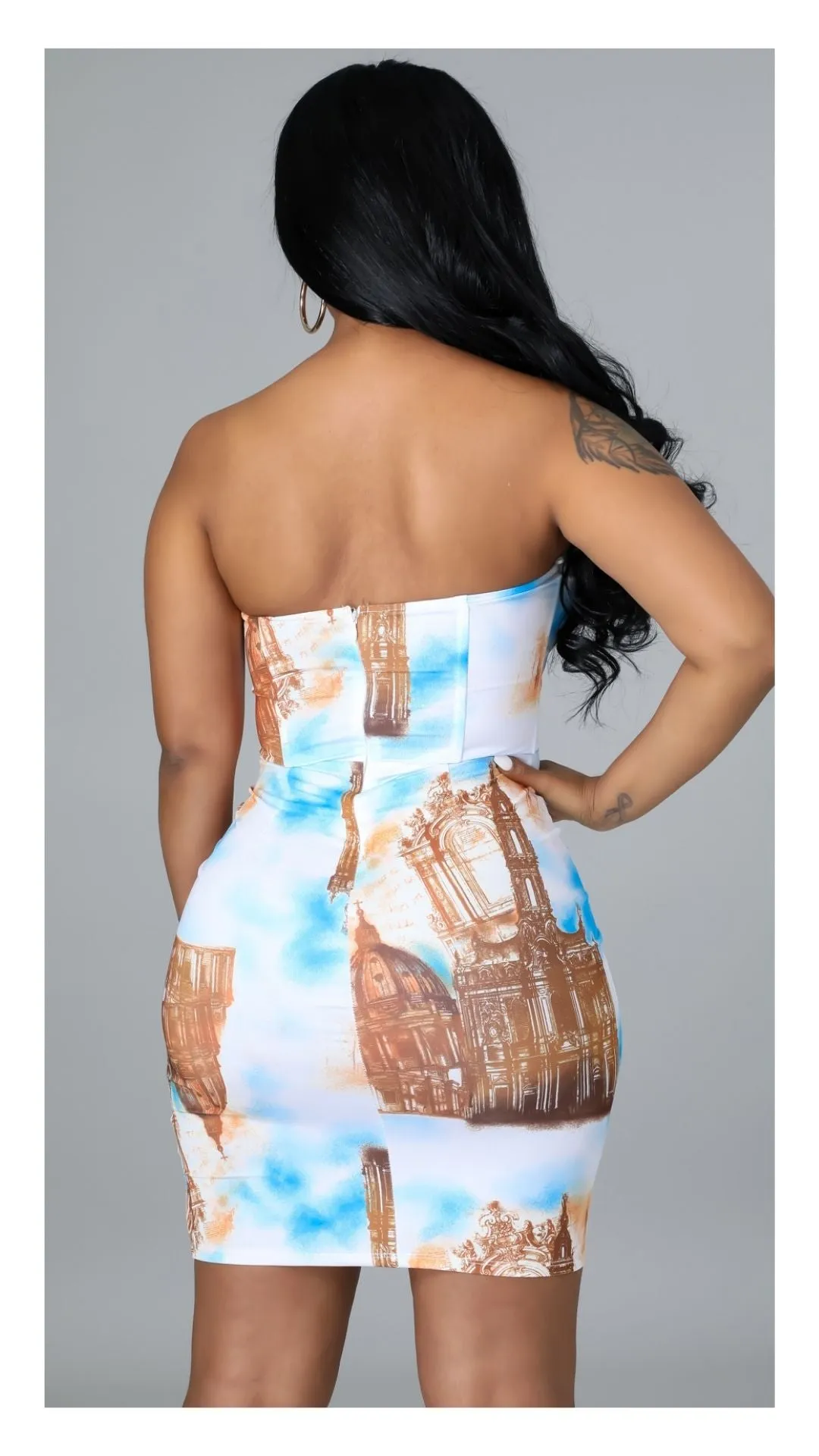 Rome Halter Top Midi Dress