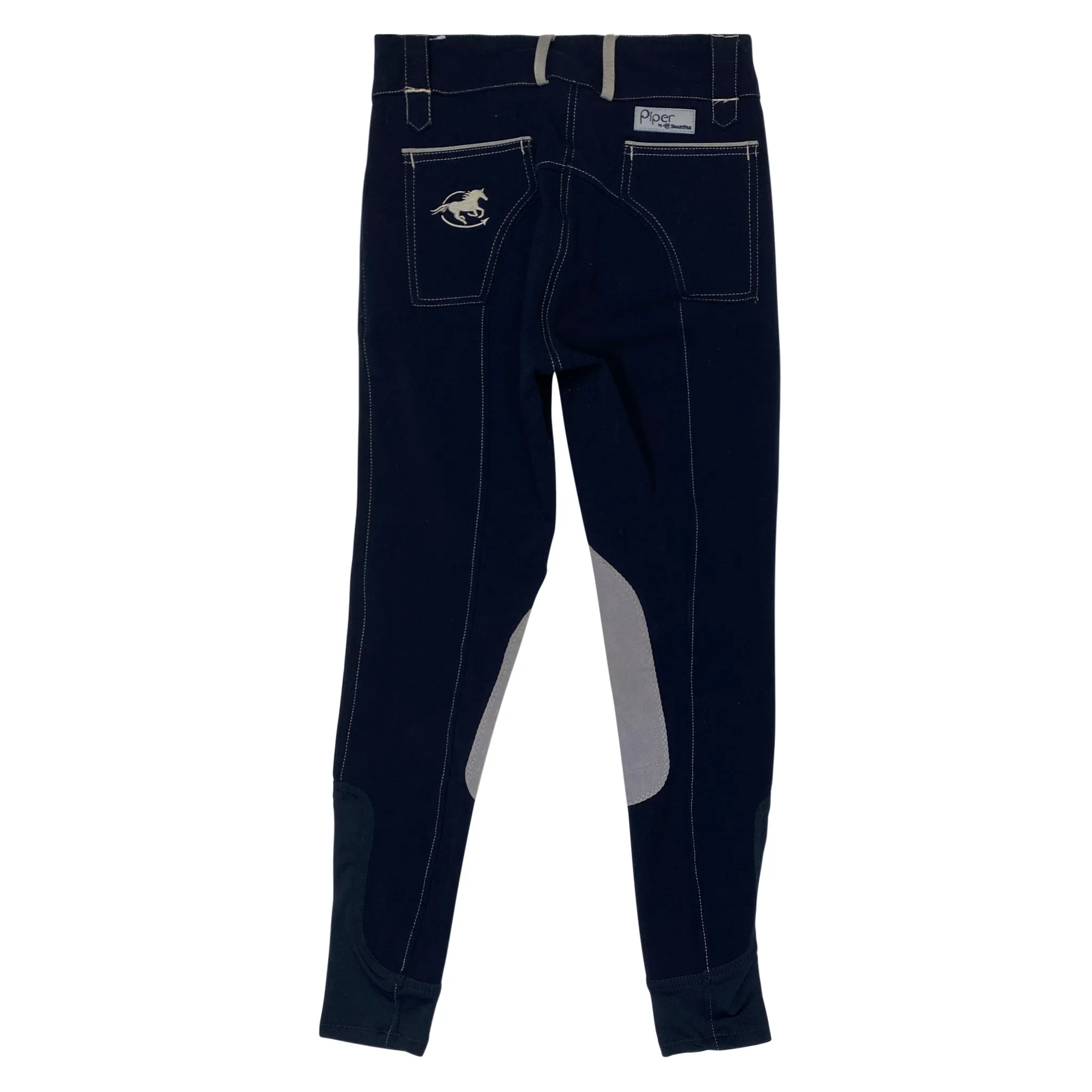 SmartPak Piper Breeches in Navy/Grey - Children's 12