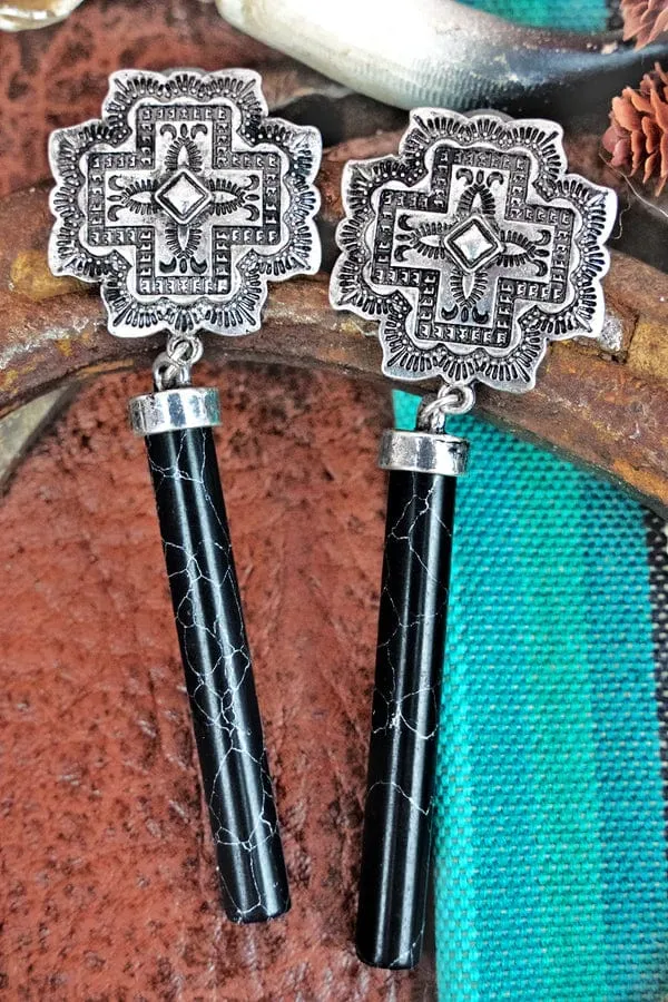 Spirit Falls aztec turquoise Earrings