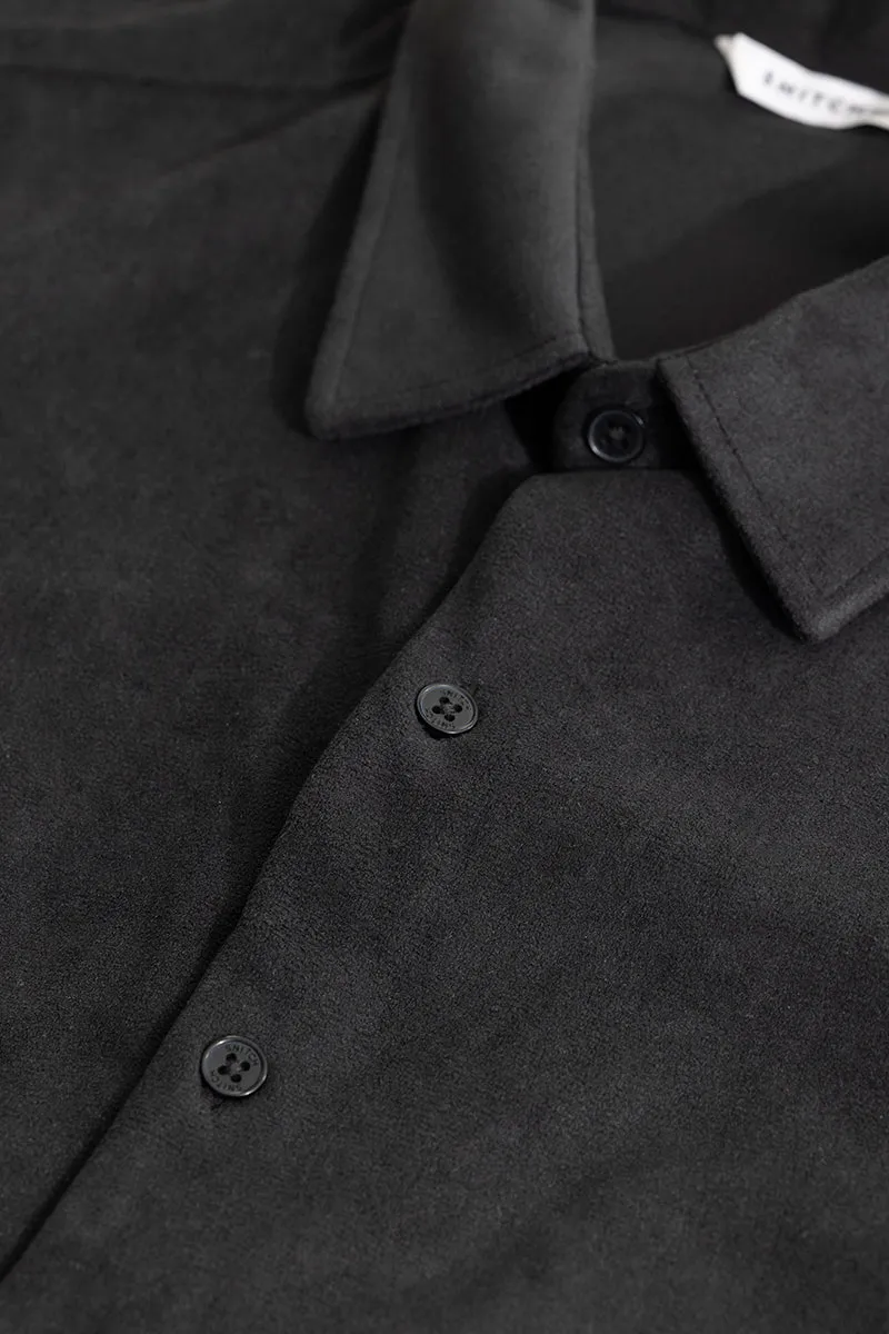 Suede Pulse Black Shirt