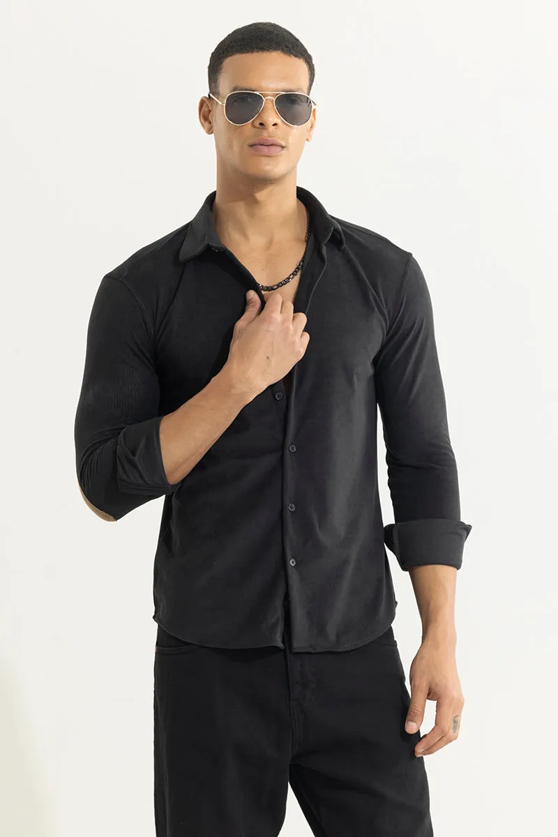 Suede Pulse Black Shirt