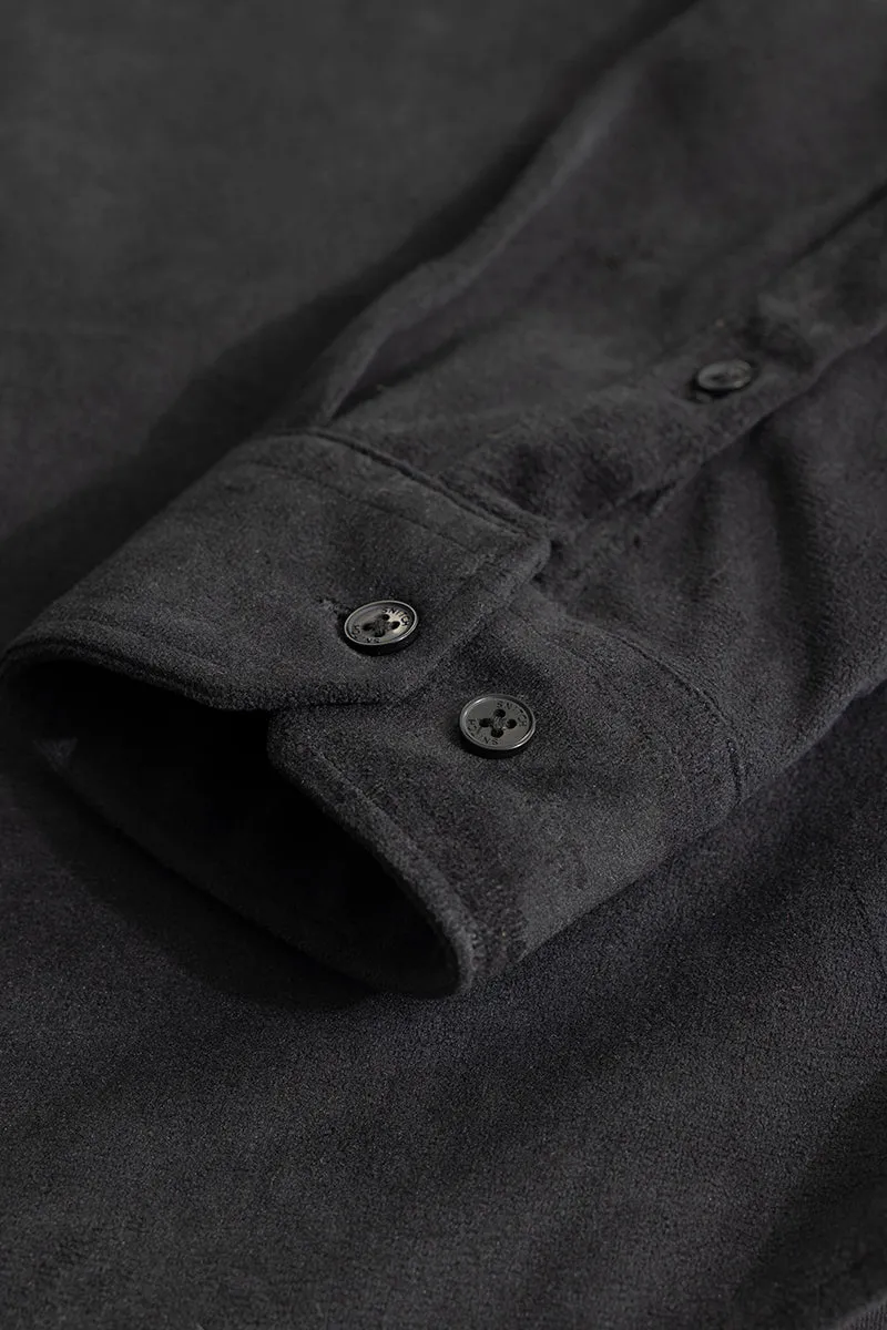 Suede Pulse Black Shirt