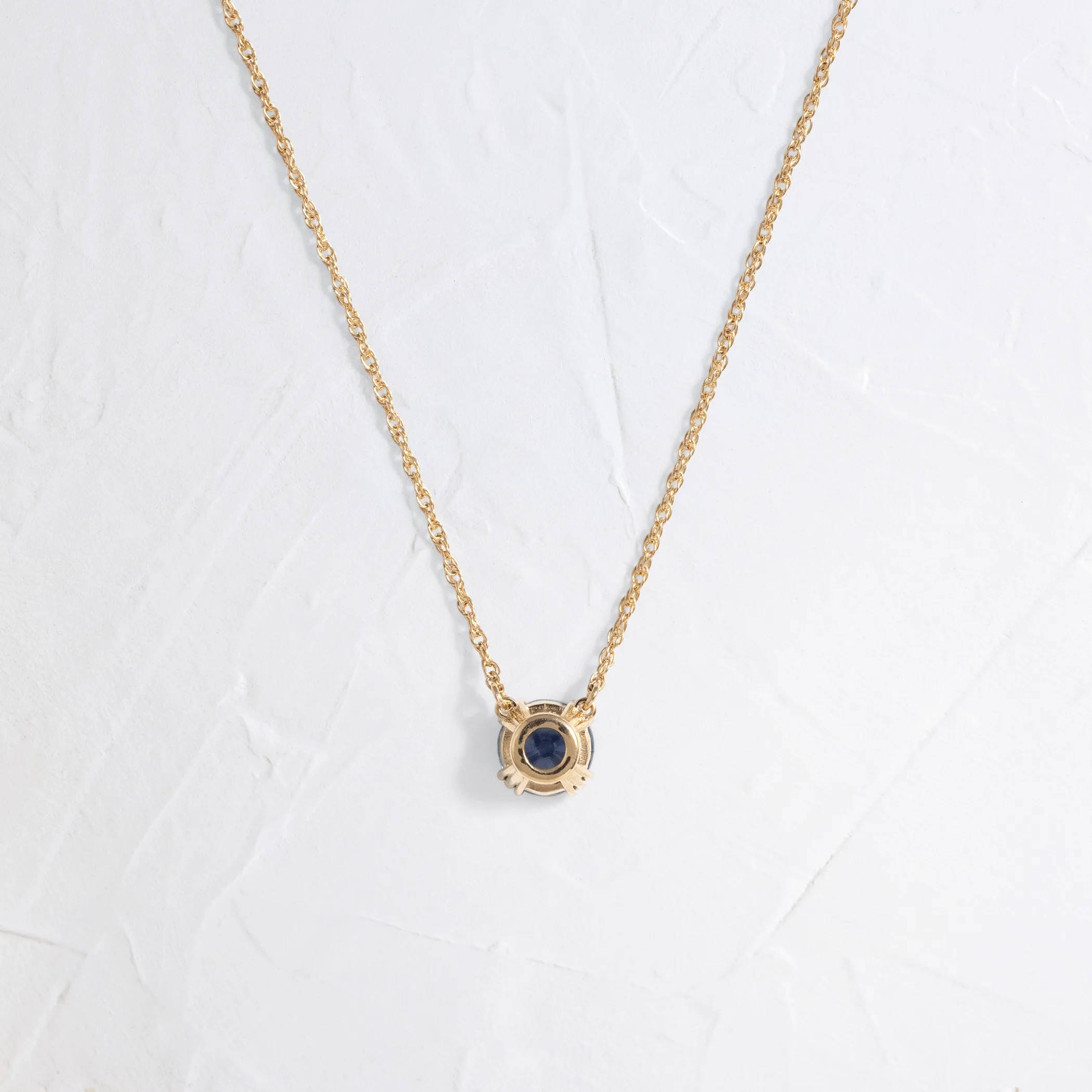 Threaded Necklace, 0.94ct. Blue Sapphire - OOS