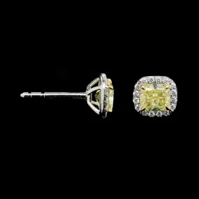 Tiffany & Co. Platinum Estate Diamond Soleste Earrings