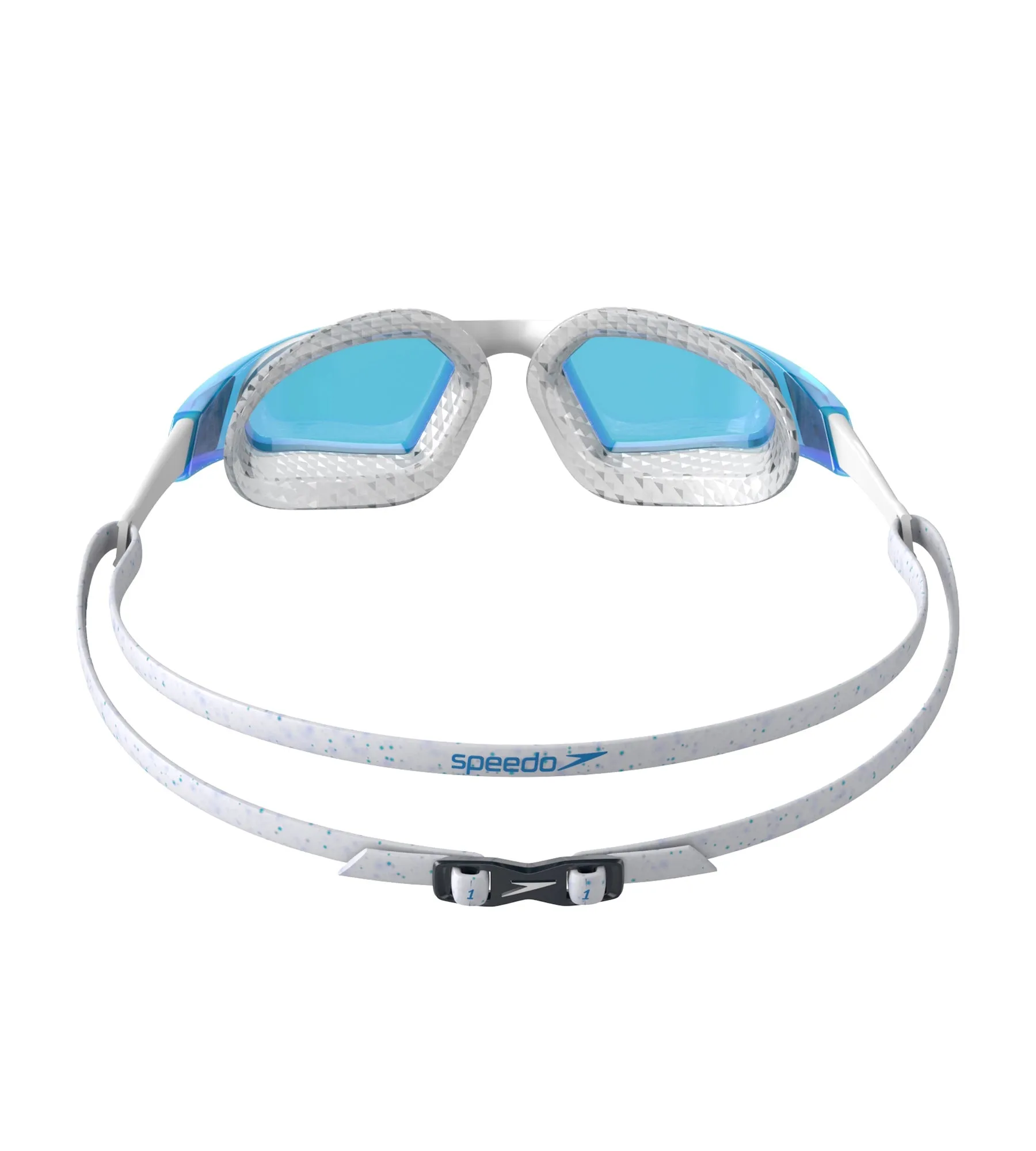 Unisex Adult Aquapulse Pro Tint-Lens Swim Goggles - White & Blue