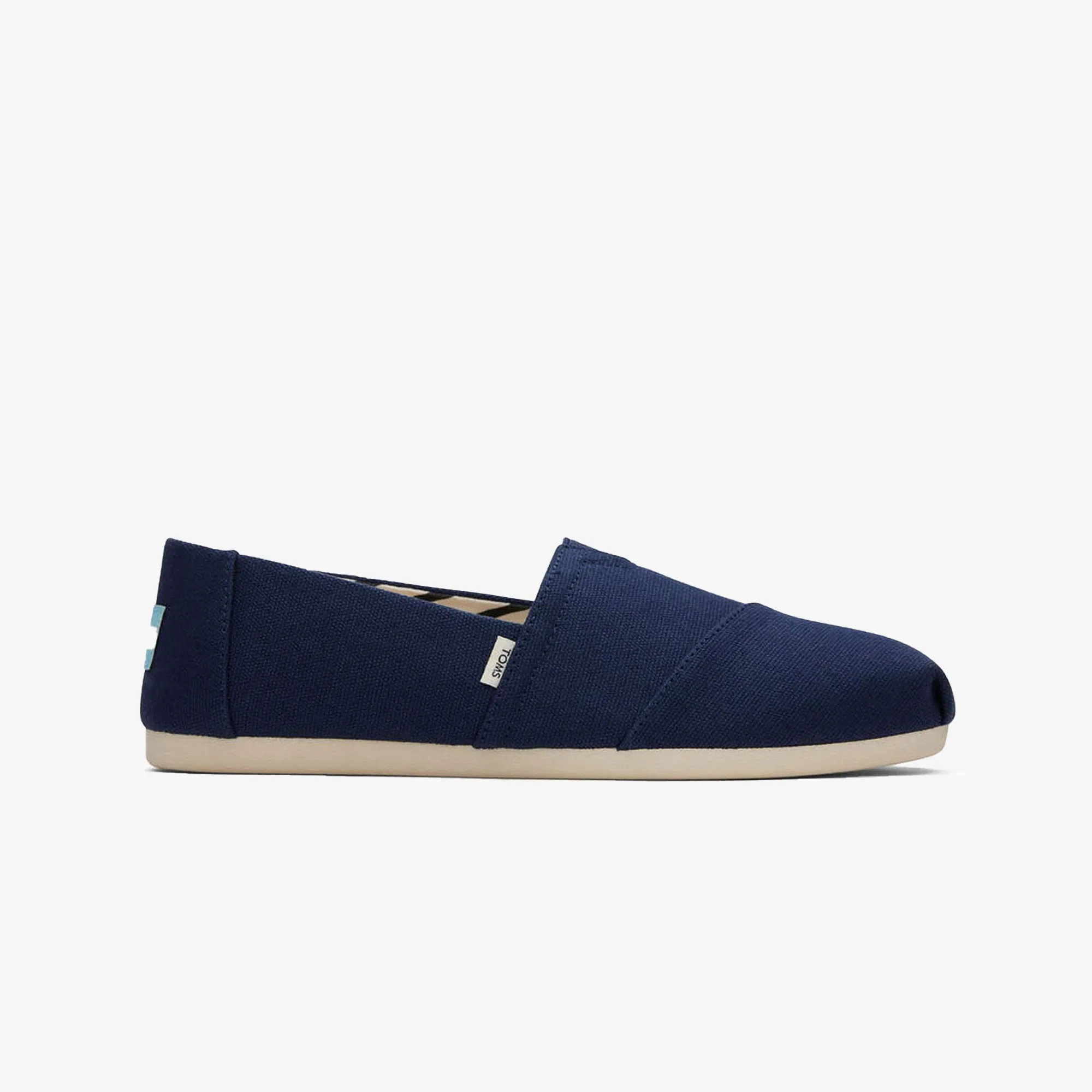 WMN'S ORGANIC COTTON DARK NAVY CANVAS SLIP ONS 'NAVY'